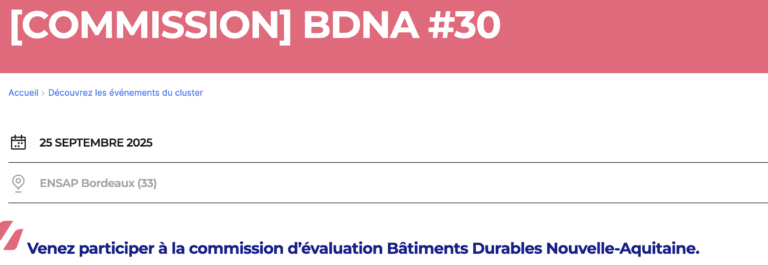 Commission BDNA #30