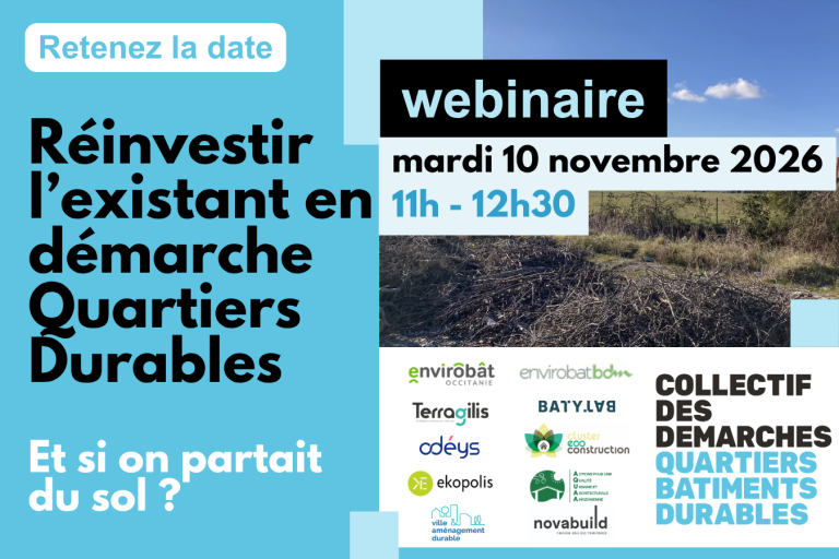 Webinaire | Réinvestir l&rsquo;existant en démarche Quartiers Durables